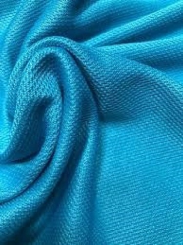 Plain Normal Shine Machine Washable Quickly Dry Non Shrinkable Polyester Fabric - 100% Polyester, 60x36 Inches, Sky Blue, 78 Denier, Density 1.39 g/cmÂ³, Weight 20 kg | Suitable for Winters, Quick Dry Feature