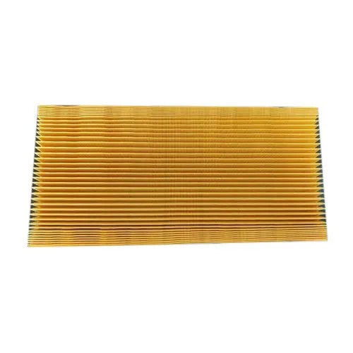 Brown Rectangular New Wood Pulp Electrostatic Oil Filter For Automobiles Usage