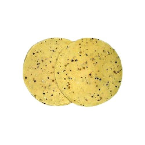 Yellow Rich Taste Salted Round Cumin Papad