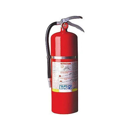 Red Round Painted Labeled Strong Metal Abc Fire Extinguisher For Commercial Purposes 