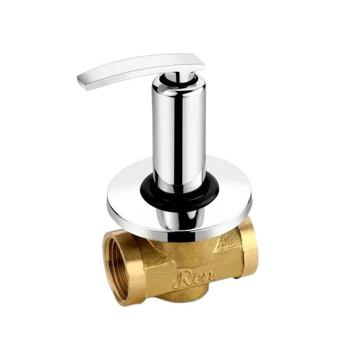 Round Plated Polished Medium Pressure Stainless Steel And Brass Flush Valve Application: For Bathroom Fitting