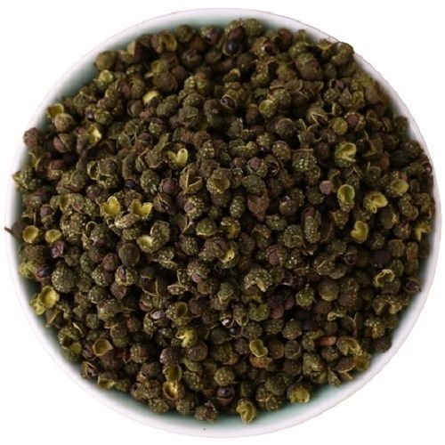 Round Shape Dark Green Spicy Dehydrated Green Peppercorn Grade: A