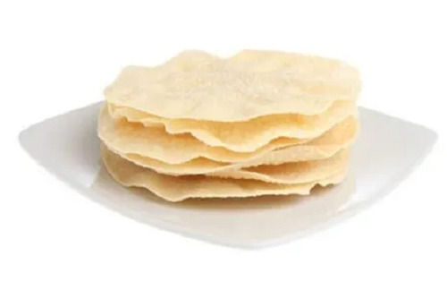 Salted Taste Round Shape Plain Papad For Anytime Snack  Best Before: 6 Months