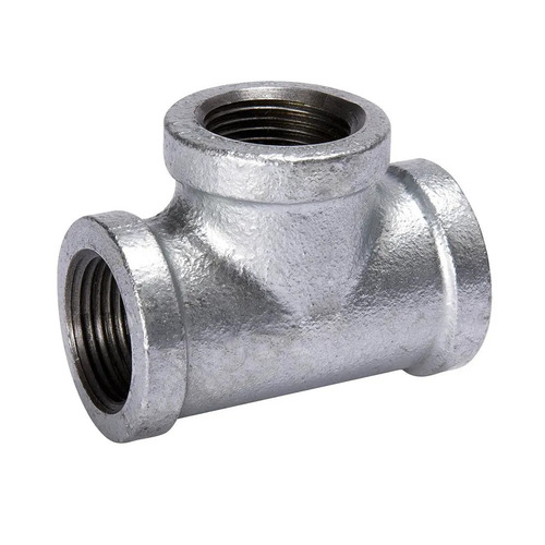 Stainless Steel Tee Fitting - Color: Silver