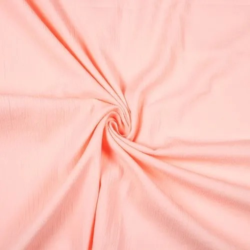 पीच 180 GSM वॉशेबल और हवा पार होने योग्य प्लेन डाइड रेयॉन सिल्क फ़ैब्रिक