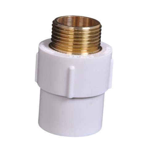 Gloden And White 2.5 Inches Hot Rolled Round Brass Threaded Poly Vinyl Chloride Adapter