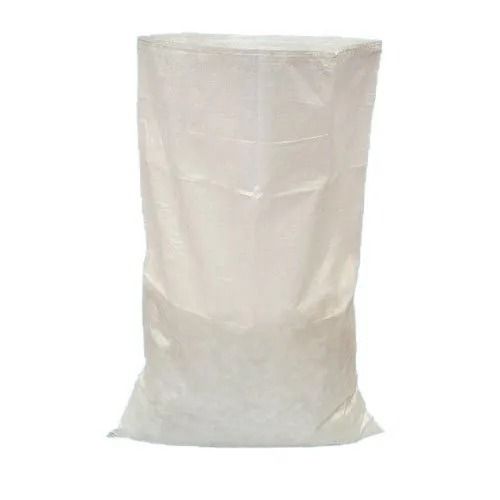 White 40X18 Inches Plain Rectangular Shaped Polypropylene Sugar Bag