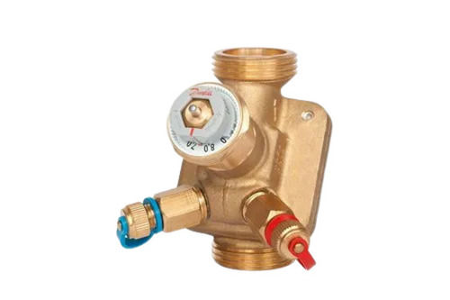 80 Mm 40 Bar Thread Brass Three Way Pressure Control Valve For Industrial Use