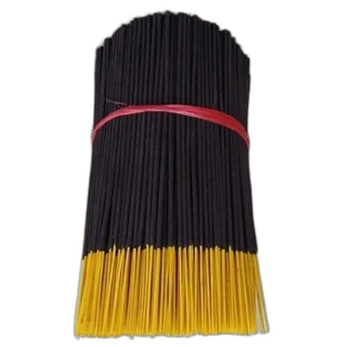 Floral Incense Sticks - 100% Natural Bamboo, 9 Inch Length, Black Color | Jasmine Fragrance, 25 Minutes Burning Time, Rough Surface
