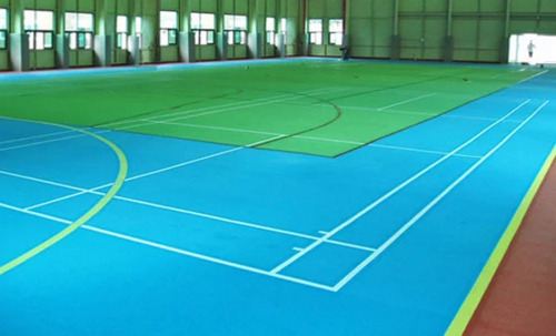 Polyurethane Sports Flooring - Color: Green