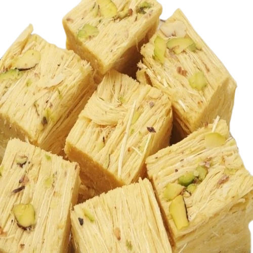 Pure Healthy Square Smooth Texture Sweet Taste Soft Soan Papdi Carbohydrate: 14 Grams (G)