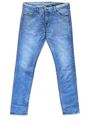 Regular Fit Casual Wear Anti Wrinkle Plain Dyed Denim Jeans For Men