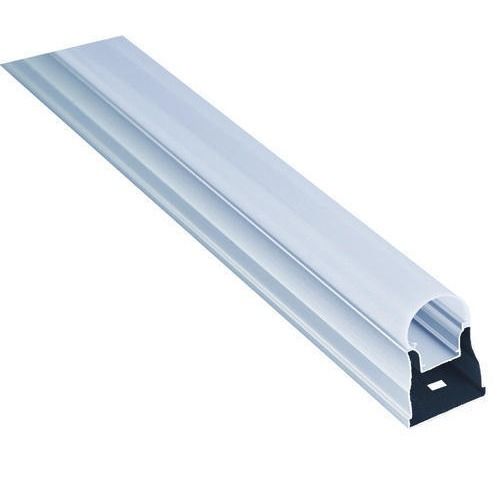 High Efficiency Round Plain Wall Mounted Aluminium Frame Plastic Led Tube Housing