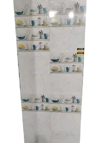 White Super Glossy Polished Rectangular Heat Resistant Ceramic Kitchen Wall Tiles