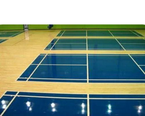 Synthetic Sports Flooring - Color: Green And Blue