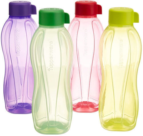 1 Liter Capacity Multi Color Screw Cap Non Toxic Plastic Bottles