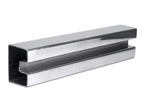 12 Mm Thick Hot Rolled Glossy Chrome Coloured Rectangular Steel Pipe