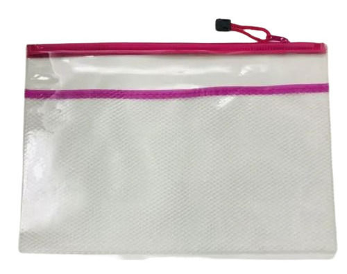 12x10 Inches Transparent Plain Pvc Zipper Bag 