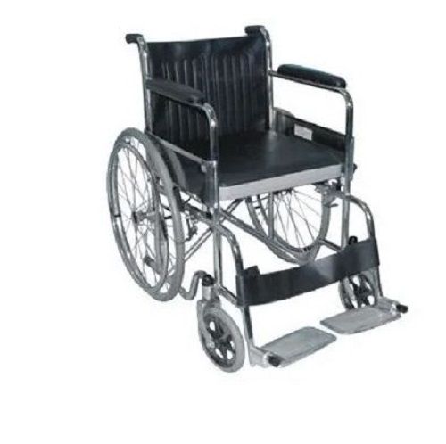 20 Inch Seat Width Stainless Steel Manual Portable Wheelchairs