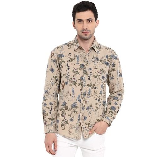 Comfortable And Breathable Daily Wear Cotton Printed Shirt For Mens 