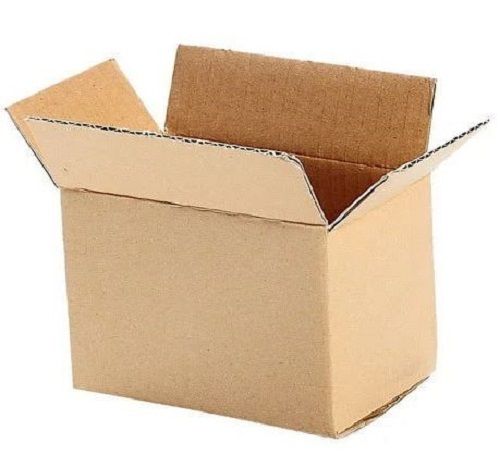 Machine Made Lightweight And Durable Plain Rectangular 3 Ply Corrugated Box