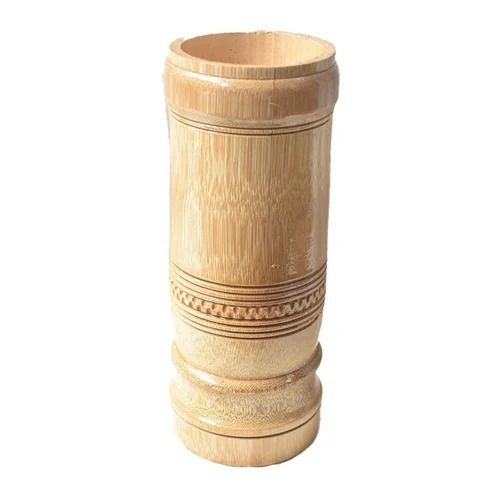 1.2 Kilogram 6 Inches Round Polished Eco Friendly Bamboo Flower Vase