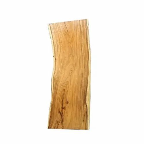 Blue 10-20 Mm Brown Rectangular Shape Exotic Live Edge Walnut Wood