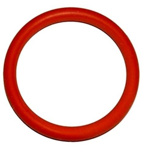 Red 10 Grams 8 Mm Thick Round Silicone Rubber Gasket For Industrial Use 