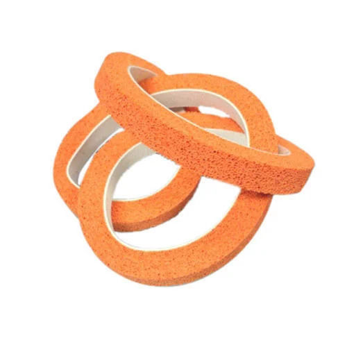 Orange 100X30 Mm Rubber Sponge Coated Belt For Industrial Use 