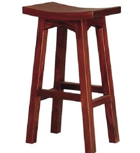 Machine Made 2.7 Feet Hight Polished Finish Wooden Stool For Indoor Furniture Use 