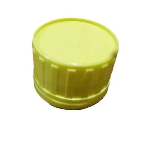 Yellow 2 Inch High Round Density Poly Ethylene Plastic Bottle Cap 