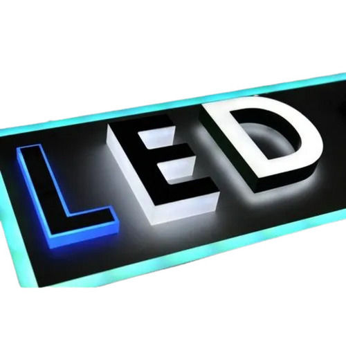 220 Voltage Water Proof Rectangular Ip65 Led Sign Board For Outdoor Use Body Material: Acrylic