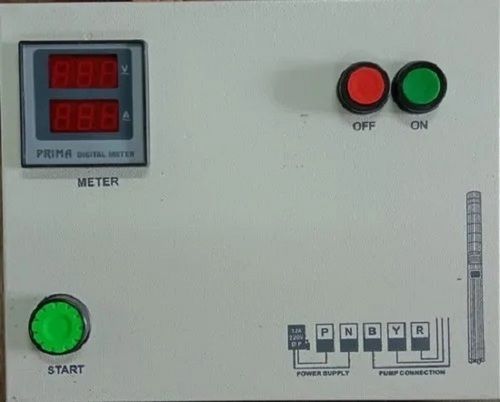  240 वोल्टेज 50 हर्ट्ज माइल्ड स्टील बॉडी सबमर्सिबल पंप कंट्रोल पैनल बेस मटेरियल: मेटल बेस 