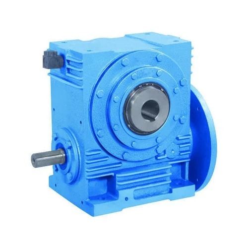 Blue 25 Horsepower Horizontal Cast Iron Reduction Gear Box For Industrial Use 