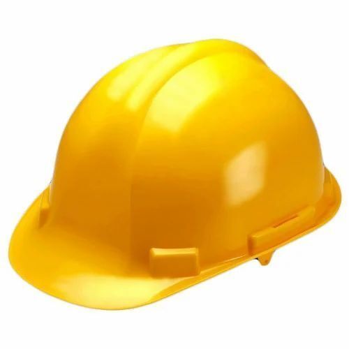 Yellow 27.9X22.9X14.6 Centimeters Polycarbonate Industrial Safety Helmet For Construction Use