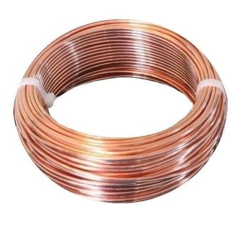 Brown 440 Volt Polished Surface And Round Bare Copper Wire