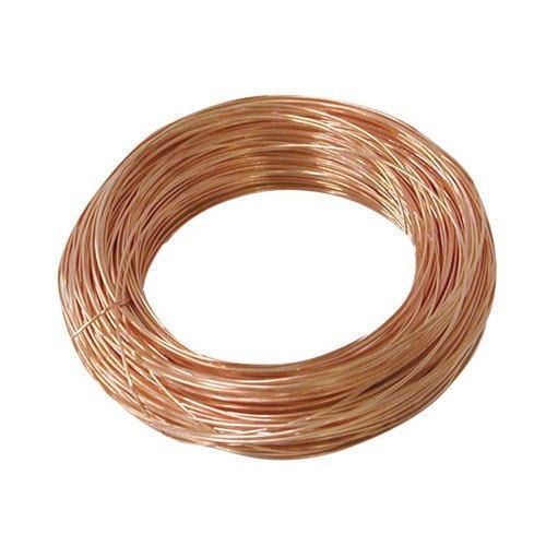 Golden Red 45 Megapascals 50 Hcr Plain Solid Hot Rolled Tinned Copper Wire