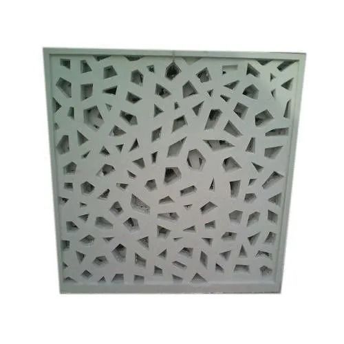 4x4 Feet Skim Coated Square Shaped Exterior Frp Jali