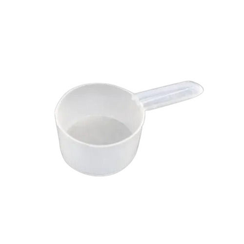 White 5 Ml Round Rigid Polypropylene Plastic Spoon For Protein Powder Use