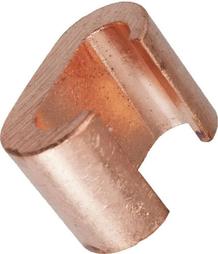 Golden 8.2 Mm Thick Polished Finished Copper Connector For Electrical Purpose 