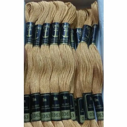 Plain Died Cotton Yarn For Garment Knitting And Stitching Use