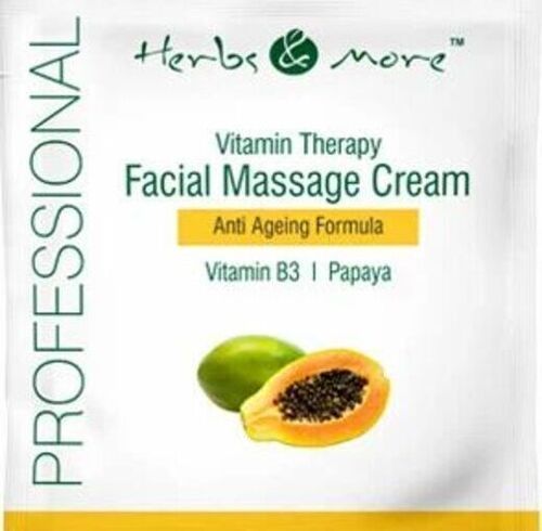 Rich In Vitamin B3 Anti Ageing Formula Safe To Use Face Massage Cream