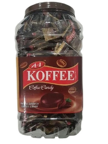 Sweet Taste Rich And Smooth Solid Round Coffee Candy, Box Of 100 Pieces