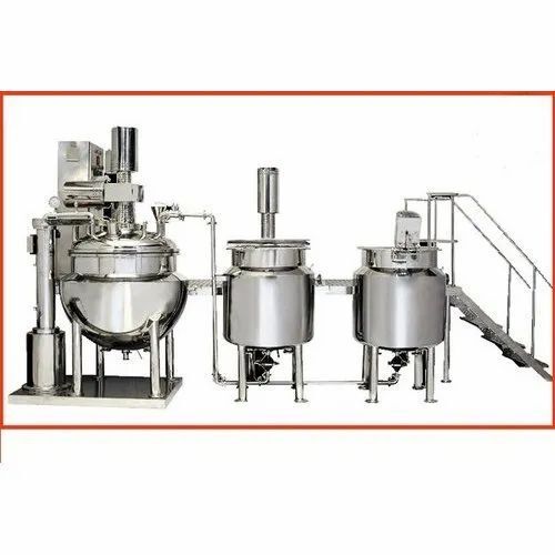 100-200 Litres/Hr Ointment Manufacturing Plant For Industrial Use