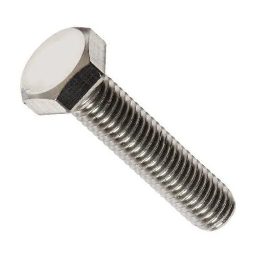 Stainless Steel Hexagon Bolt - 3 Inch Length, 5 mm Diameter, Silver Tone | Corrosion Resistant, Tempered, Polished Finish