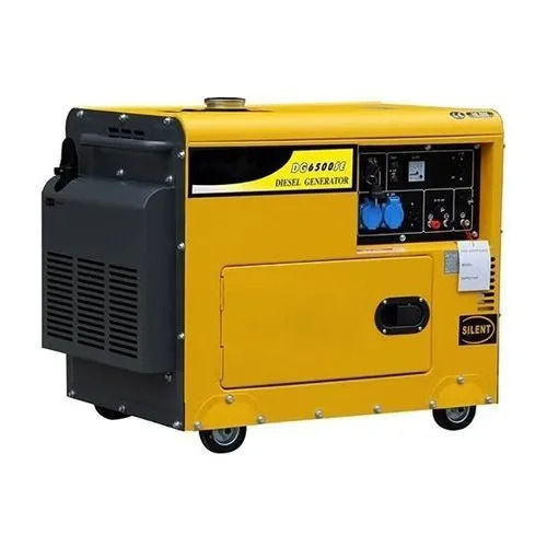 Yellow And Black 50 Hertz 2.1Kva Single Phase Paint Coated Mild Steel Portable Generator 