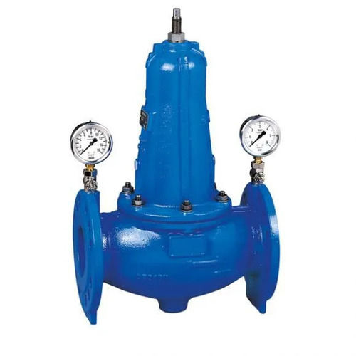 Blue Color Coated Stainless Steel Pressure Regulating Valves For Wastewater