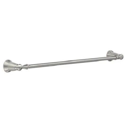 Silver Durable 15 Inch Glossy Finish Stainless Steel Towel Holder Rod