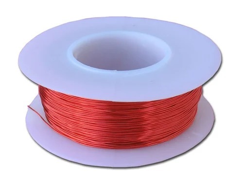 Enamelled Copper Wire - 20 Meter Length, Reddish Brown Color | High Quality Copper for Electric Fittings and Lighting Applications