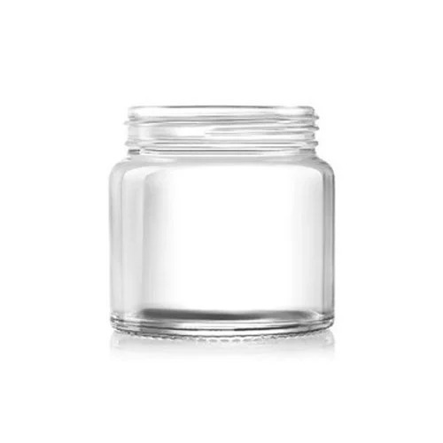 Honey Jar - 120 ml Round Glass Container | Durable, Very Good Quality, Transparent, Rigid, Roll-On Seal, 64 mm Height, 6 mm Thickness, 135 g Weight